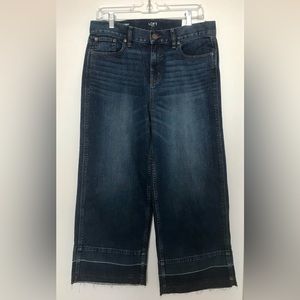 LOFT Wide Leg Denim Jeans